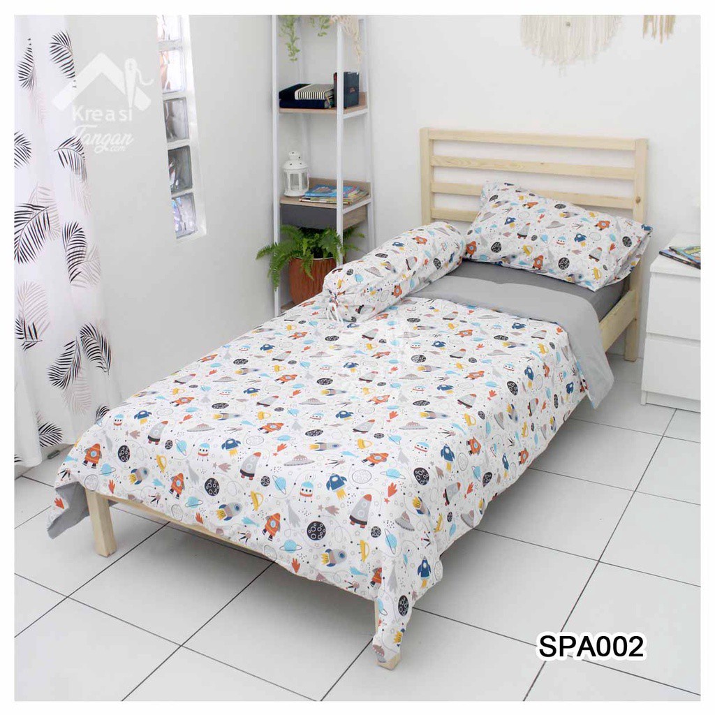 SET BED COVER ANAK KANCING + BEDCOVER SPA002