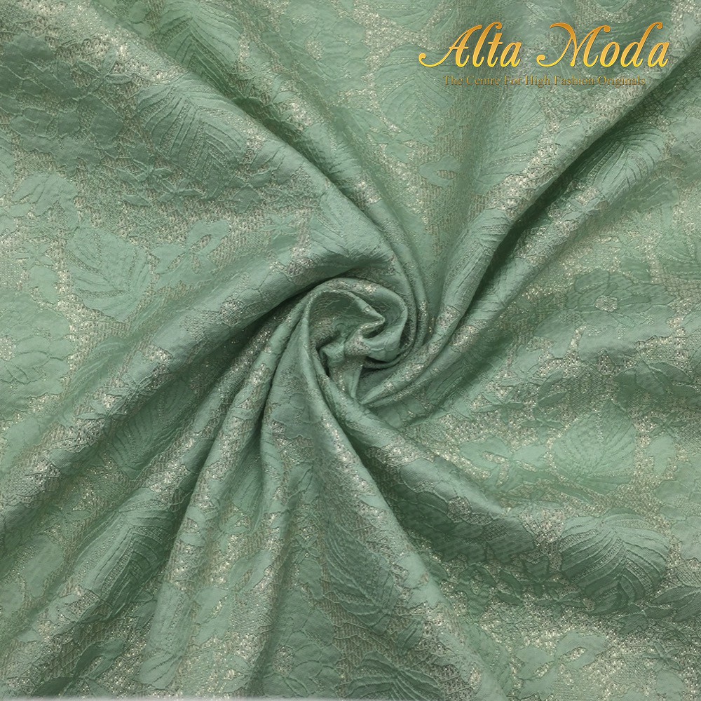 

Alta Moda Kain Jacquard Lurex Motif Leaves Floral - Hijau (1M)