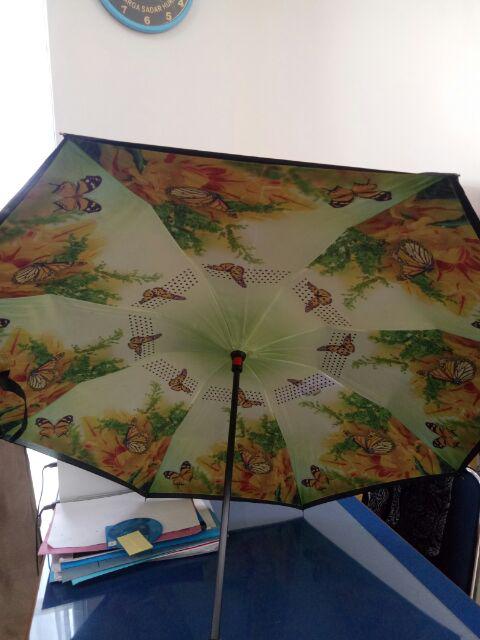 Payung Terbalik Kazbrella Gagang C 2nd Generatio Motif Binatang F715