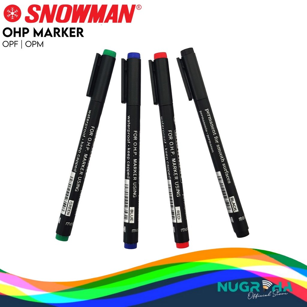 

MURAH! SPIDOL PEN PERMANENT SNOWMAN OHP OPM / OPF