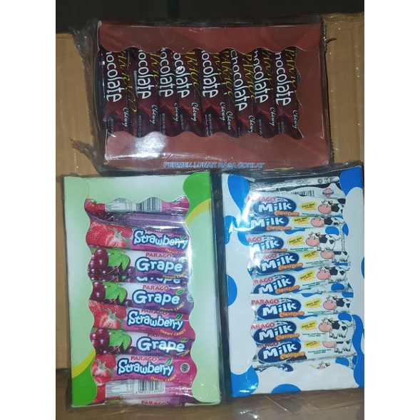 

parago cheewy permen rasa susu, coklat, buah isi 80pcs