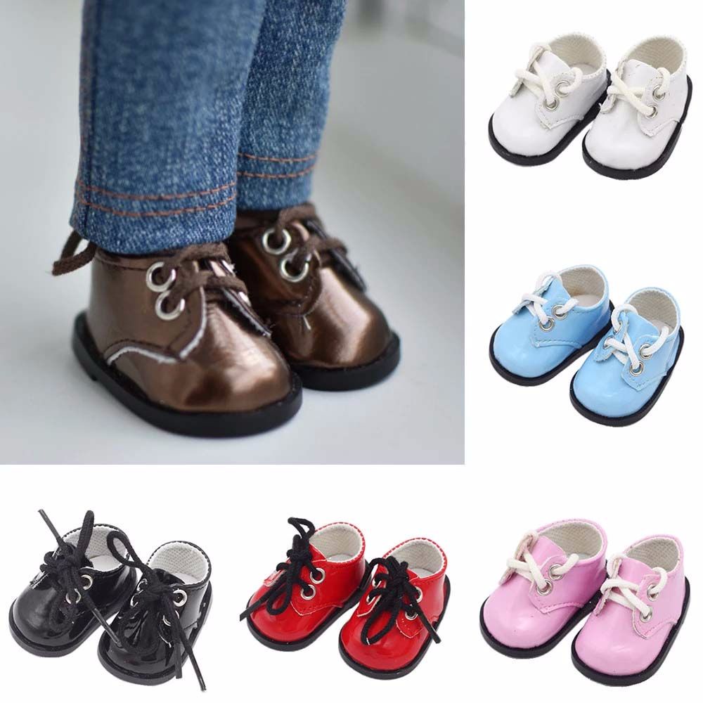 LANFY Cute Mini Doll Shoes Childrens Gift Doll Boots PU Shoes for BJD Doll Christmas Gift DIY Toys Handmade Doll Accessories for EXO Russian 5.5*2.8cm Fashion Sequin Shoes/Multicolor