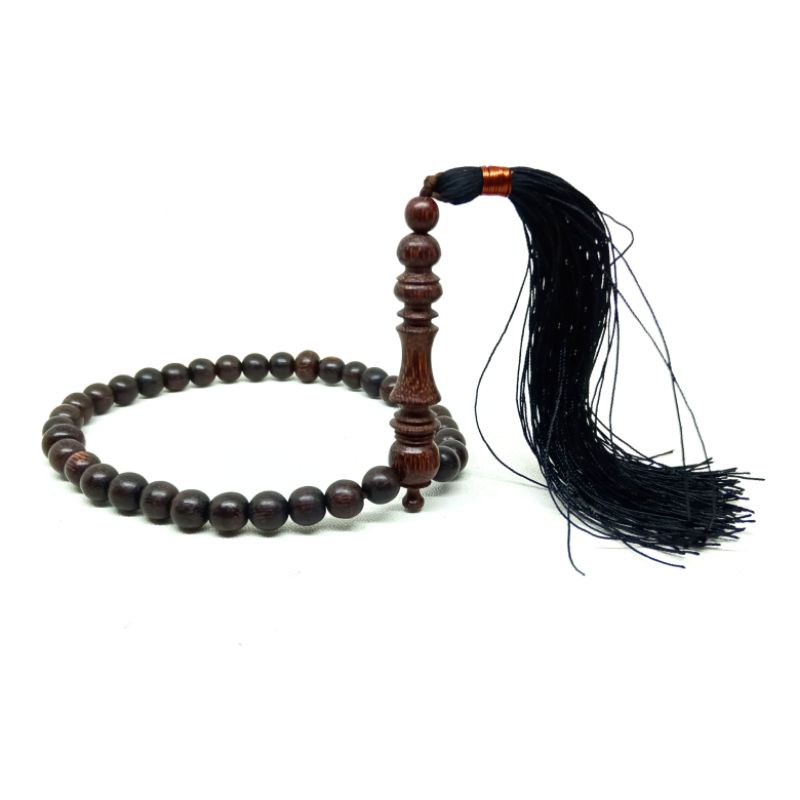 Tasbih Kayu Galih Asem Size 7mm 33 Butir ORIGINAL!!