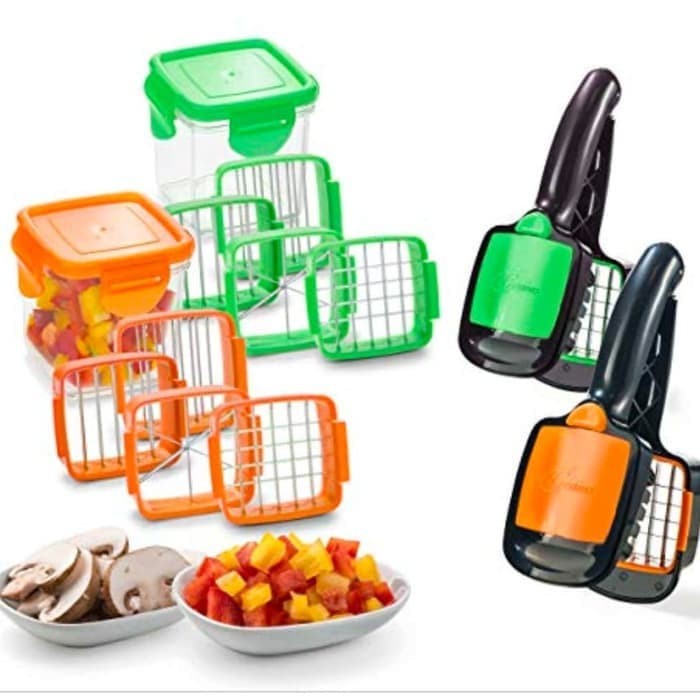 HARGA PROMO BISA COD!! Alat Pemotong Sayur Buah Serbaguna New Nicer Dicer Quick 5 in 1