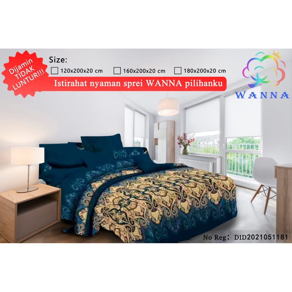 BISA COD Sprei Set CANTIK - Elegant Collection - Sprai Set Tanpa Bedcover Anti luntur SPREI BISA COD TERMURAH