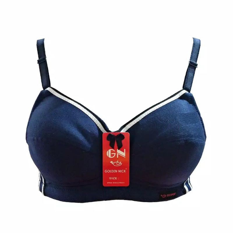 GOLDEN NICK Bra Sport Katun 863 Sport Bra Busa tipis Tanpa Kawat