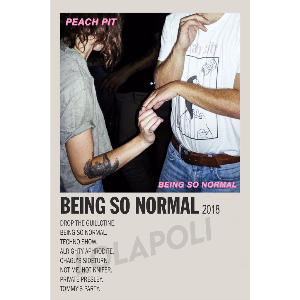 Poster Cover Album Being So Normal - Peach Pit