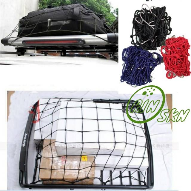 Jaring Bagasi Atap Mobil Roof Rack Net Cargo