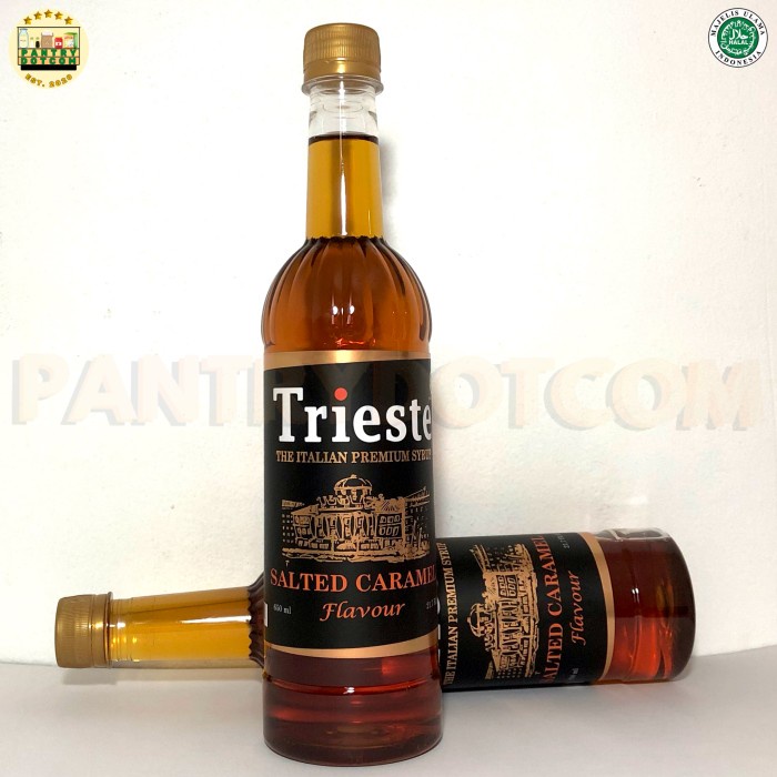 

TRIESTE SYRUP rasa SALTED CARAMEL - Sirup Premium 650ml