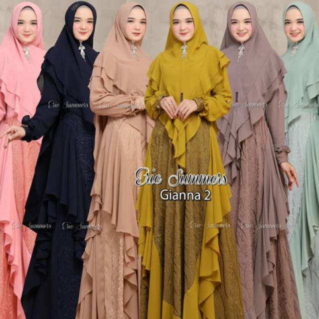 GAMIS SYAR'I SET KHIMAR PREMIUM GIANNA 2 by ERIC SUMMER