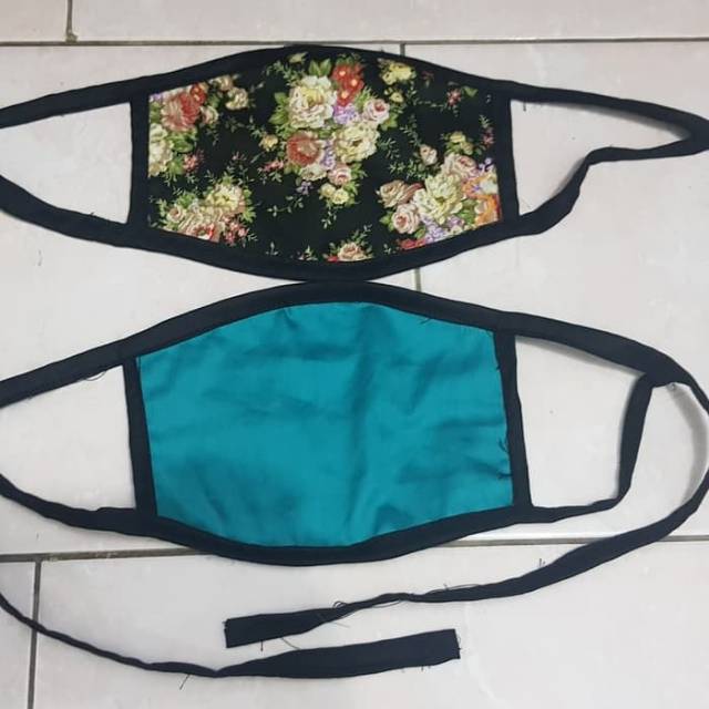 Masker Motif / Masker Kain Motif / Masker Motif Bunga / Masker Motif Batik /Masker Polos