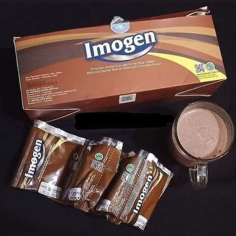 Imogen coklat isi/ sudah bpom / penambah berat badan/ kemasan 10 sachet