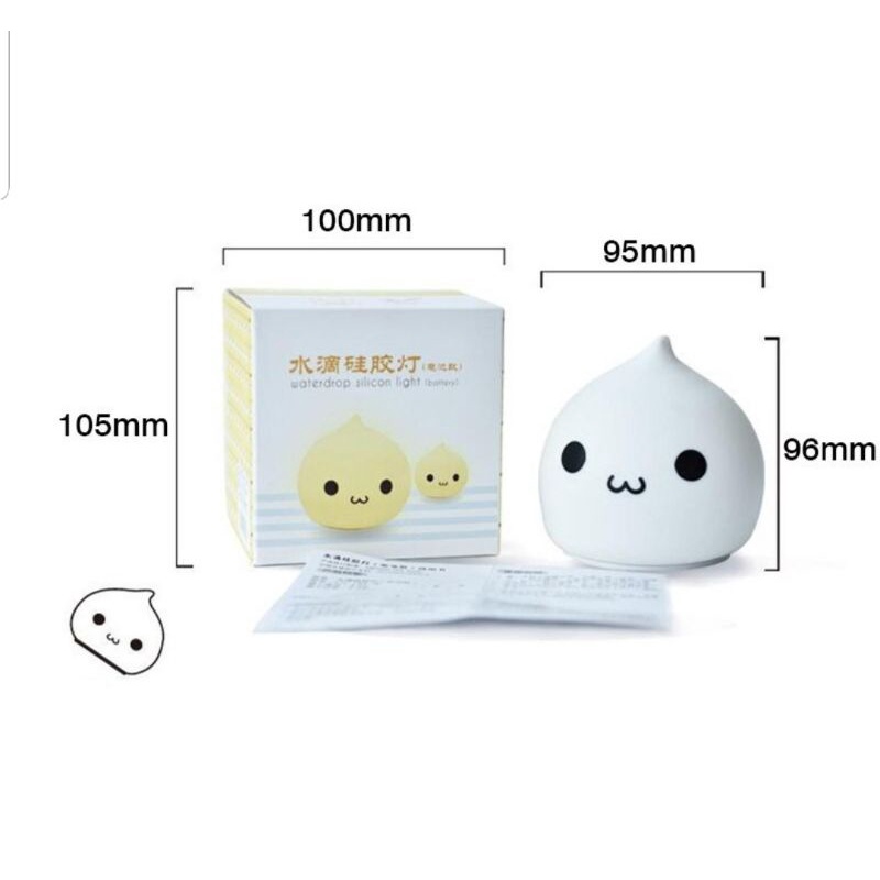 Lampu Hias Kamar/Lampu Tidur Bentuk WATERDROP Lucu Lampu Tidur LED