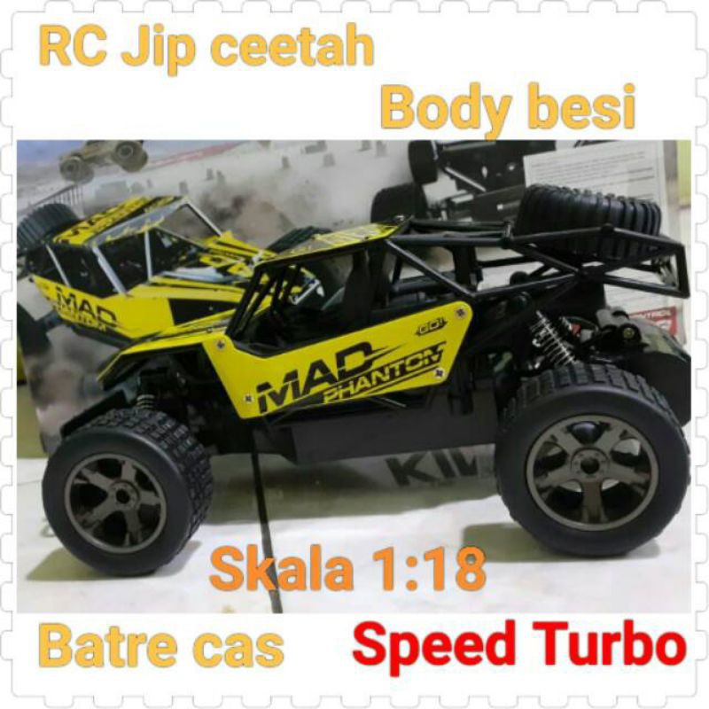 COD✓Mobil remot jip / Rc jip besi / Rc jip ceetah / Rc jip the king