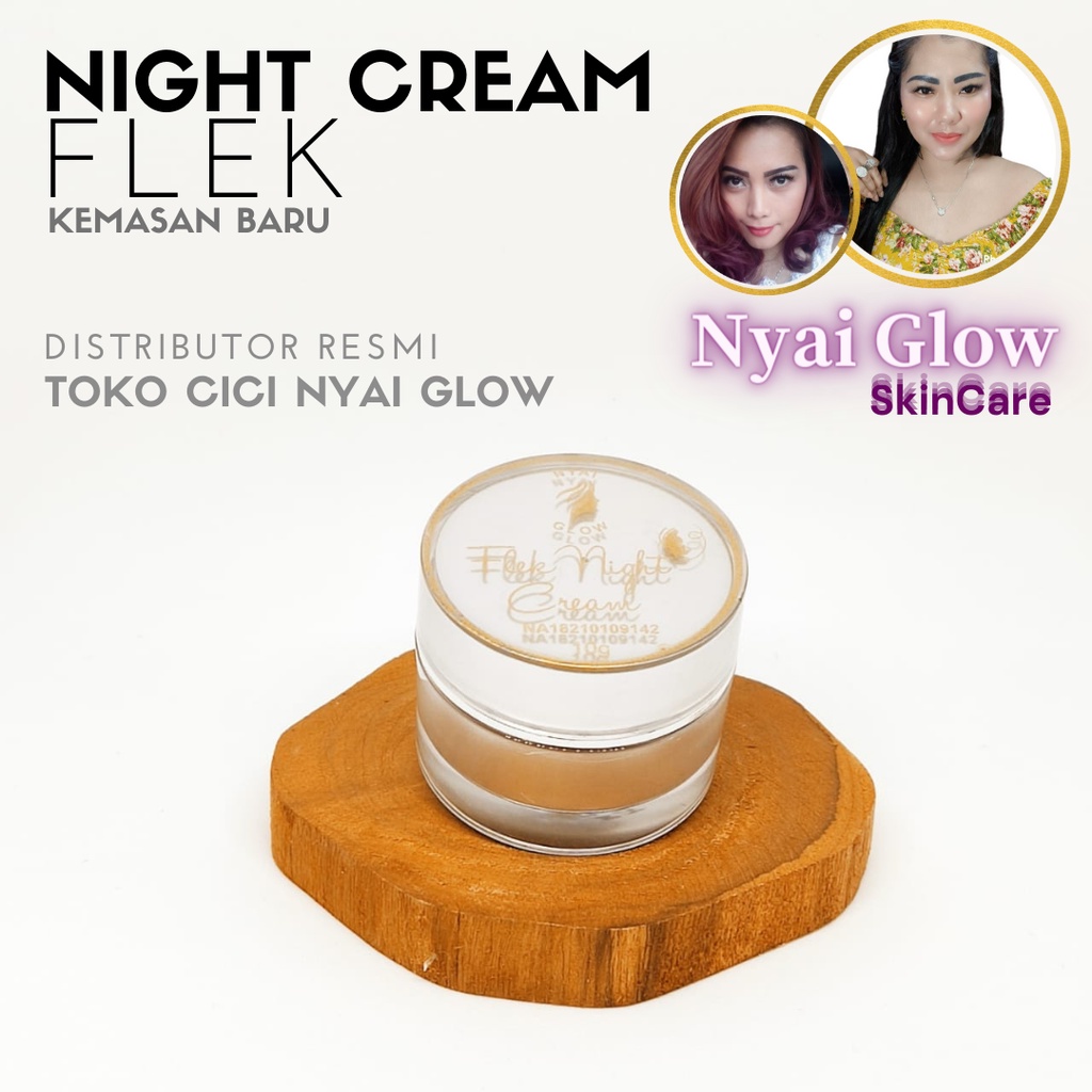 Cream Malam / Night Cream FLEK (Kemasan Baru) Nyai Glow SkinCare