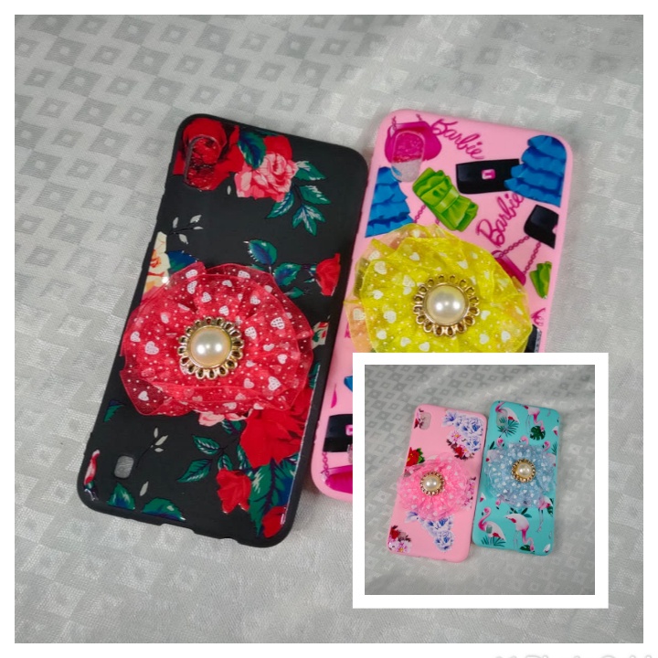 SOFT CASE KARAKTER POPSOCKET BUNGA 5D SAMSUNG J2 PRIME