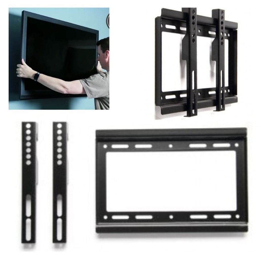 Braket Stand Holder Mount TV Monitor Dinding Left Right Flat Panel 111108