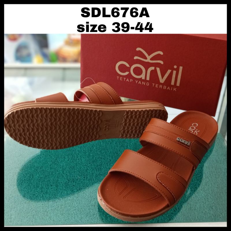 sandal Carvil welton stone / sendal casual pria Carvil slop sdl676