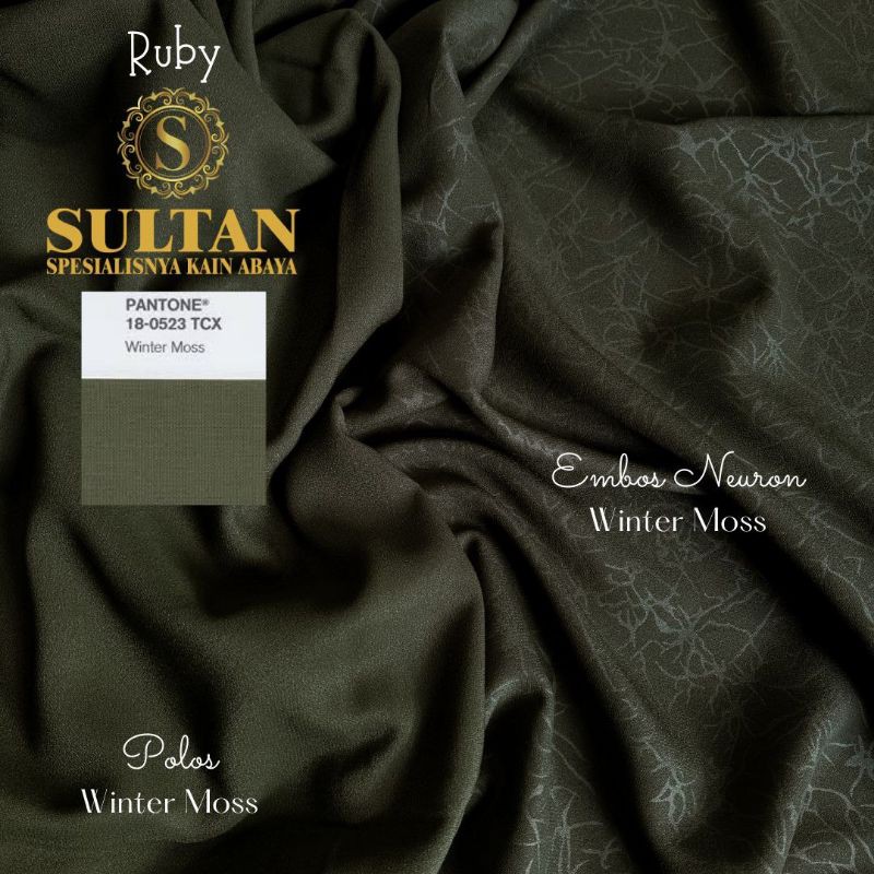 50CM EMBOS NEURON RUBY WINTER MOSS WOLLYCREPE KAIN SULTAN