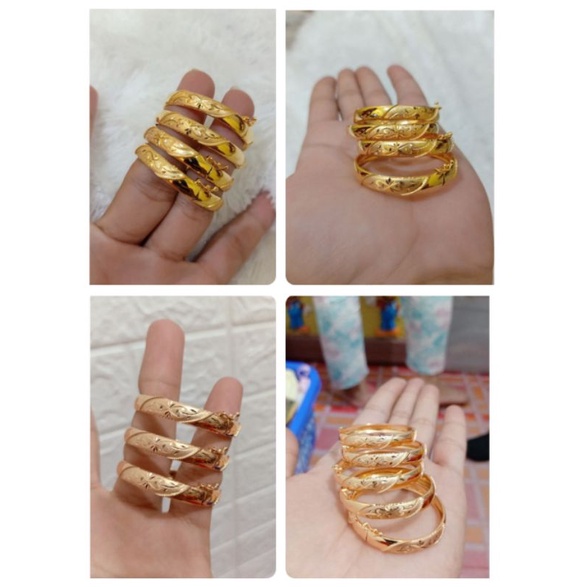 GELANG BANGKOK ANAK PERAK 925 LAPIS MAS