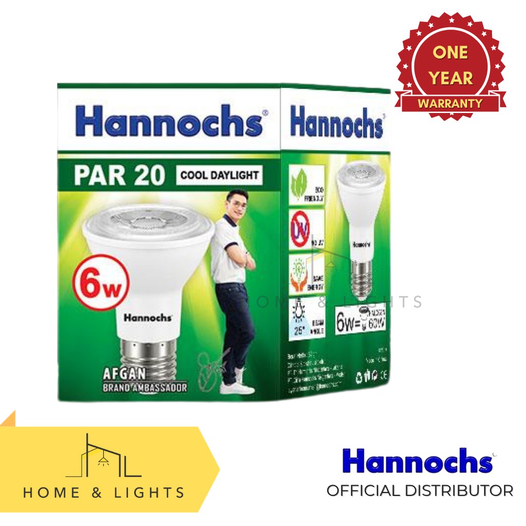 Hannochs LED PAR / Lampu Sorot PAR 20 6 Watt WW/CDL