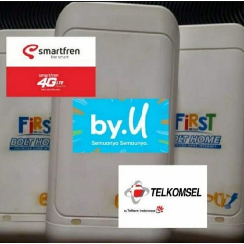 BL400 Full set Unlock Telkomsel, by.U, Smartfren, BONUS kartu by.U terisi kuota 12,5GB