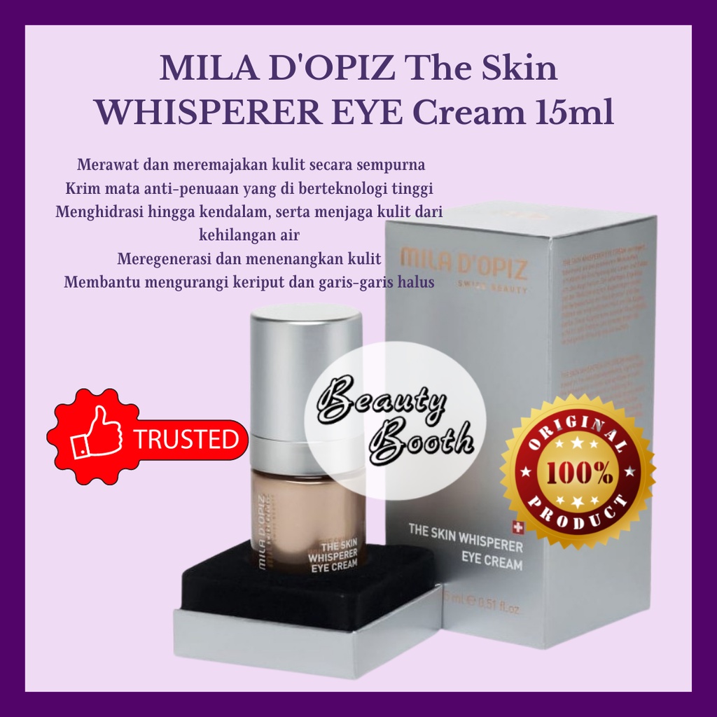 MILA D'OPIZ The Skin WHISPERER EYE Cream 15ml / MILADOPIZ WHISPERER EYE