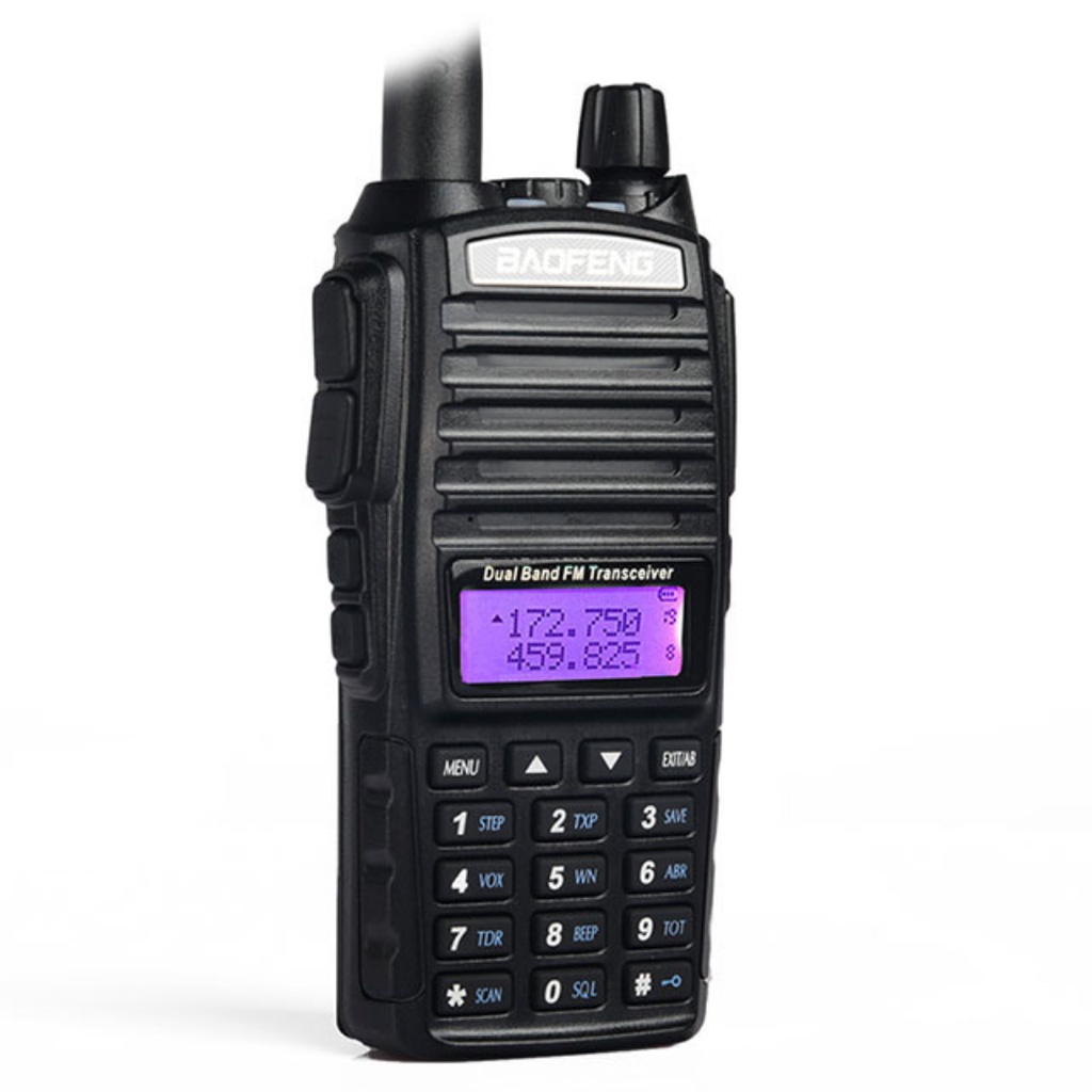 HANDY TALKY BAOFENG UV-82 UV82 UV 82 DUALBAND VHF UHF 5 WATT GARANSI RESMI POSTEL