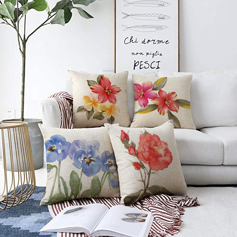  Sarung Bantal Sofa  Cushion Cover 45x45cm Sarung  Bantal  