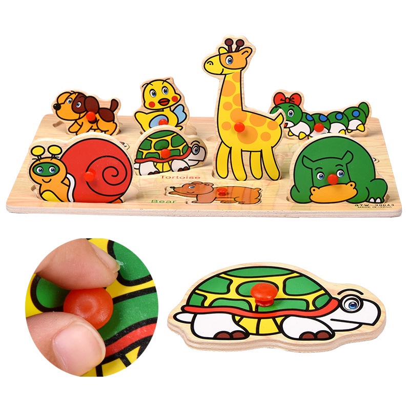 HAPPYTOYS.888 #A1 PUZZLE KNOB / MAINAN EDUKASI / PUZZLE KAYU / KNOB PUZZLE ALPHABET / KNOB PUZZLE ANGKA / KNOB PUZZLE TRANSPORTASI