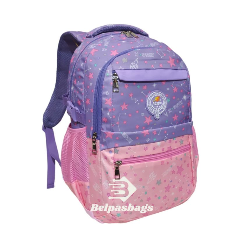 Tas sekolah anak perempuan tas ransel import silver girl by alto 71195E