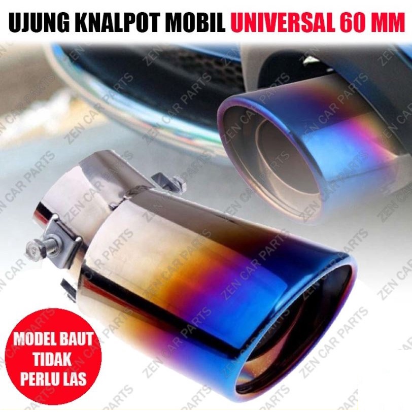 Knalpot PELANGI muffler RAINBOW tailpipe racing kenalpot mobil ujung extention extension variasi modifikasi