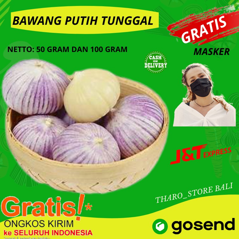 BAWANG PUTIH TUNGGAL 50 gram BAWANG LANANG SUPER GARLIC STOREONLILETERMURAH DENPASAR BALI TERLARIS