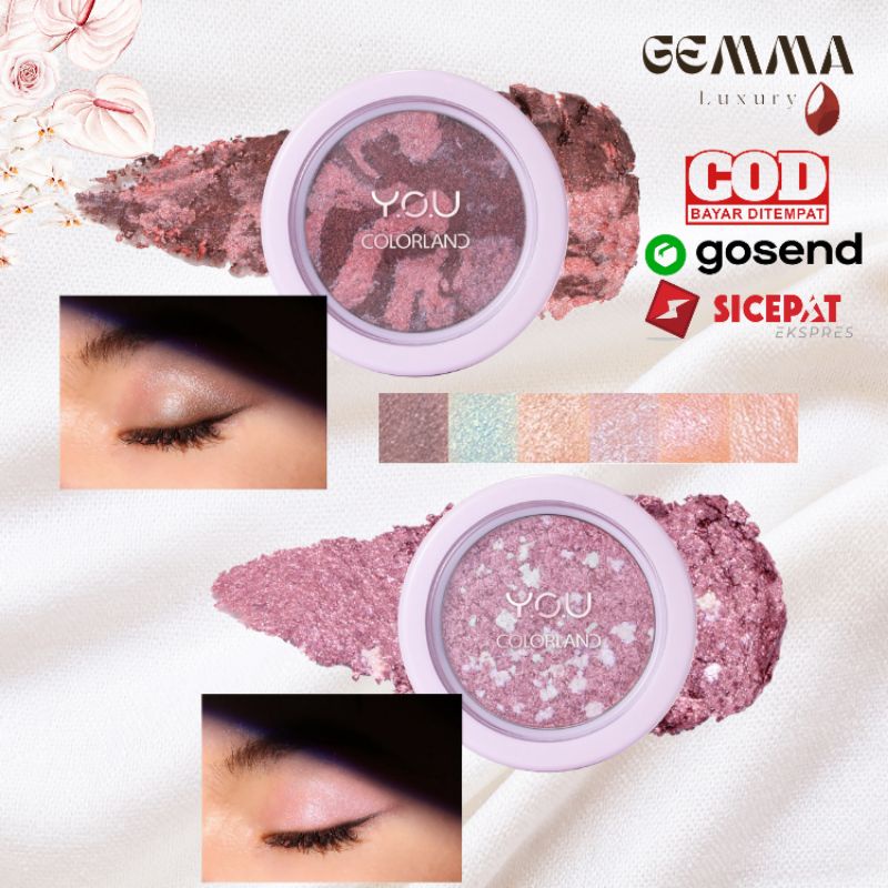 (GOSEND/COD) YOU COLORLAND AURORA MUSE EYESHADOW 6 SHADES