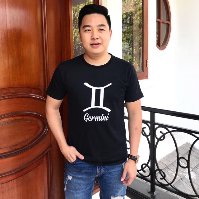 T-shirt zodiac / kaos cowok zodiac Gemini / baju pria zodiac Gemini / tumblr tee zodiac Gemini