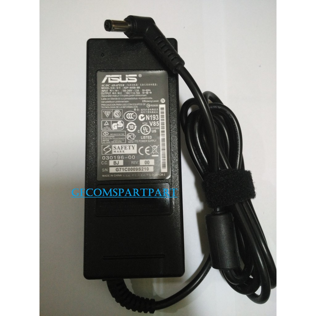 Original Adaptor Asus 19v 4.74a For Asus A42, A42D, A42DE  A42J, A42JA K42JB, K42JC, K42JE, K42JK