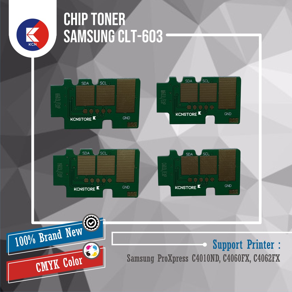 Chip Toner Samsung CLT603 603 C4010 C4060 C4062