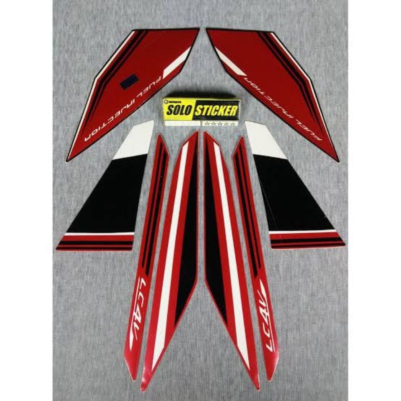 striping new Vixion Advance 2015 NVA merah striping lis stiker standar Ori yamaha vixion new merah 2
