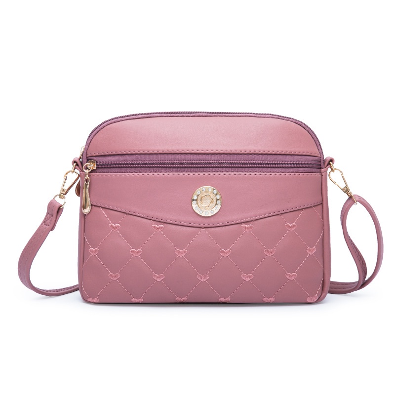 TAS SELEMPANG WANITA KOREA PINK KULIT PREMIUM PESTA FASHION BATAM SLING BAG PIERA TA245P3 ORI REMAJA