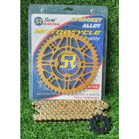 GIR SET ( GEAR SET) ALUMINIUM MEGAPRO, CB150R, VERZA, CB150R, 428