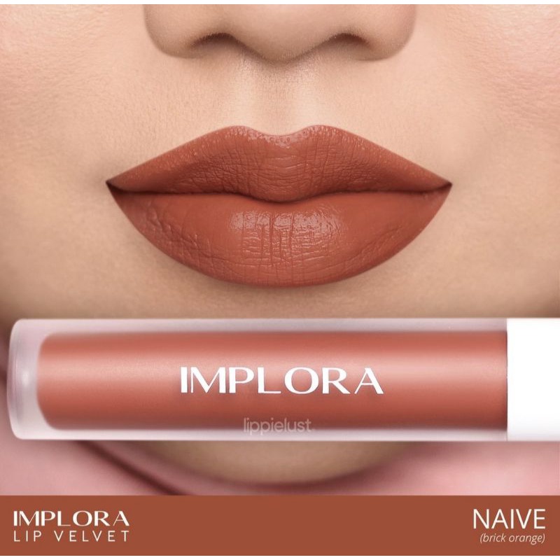 ❤mawarjingga❤ IMPLORA Lip Velvet  4,6 gram | Lip Cream | Lipstik | Lipvelvet |