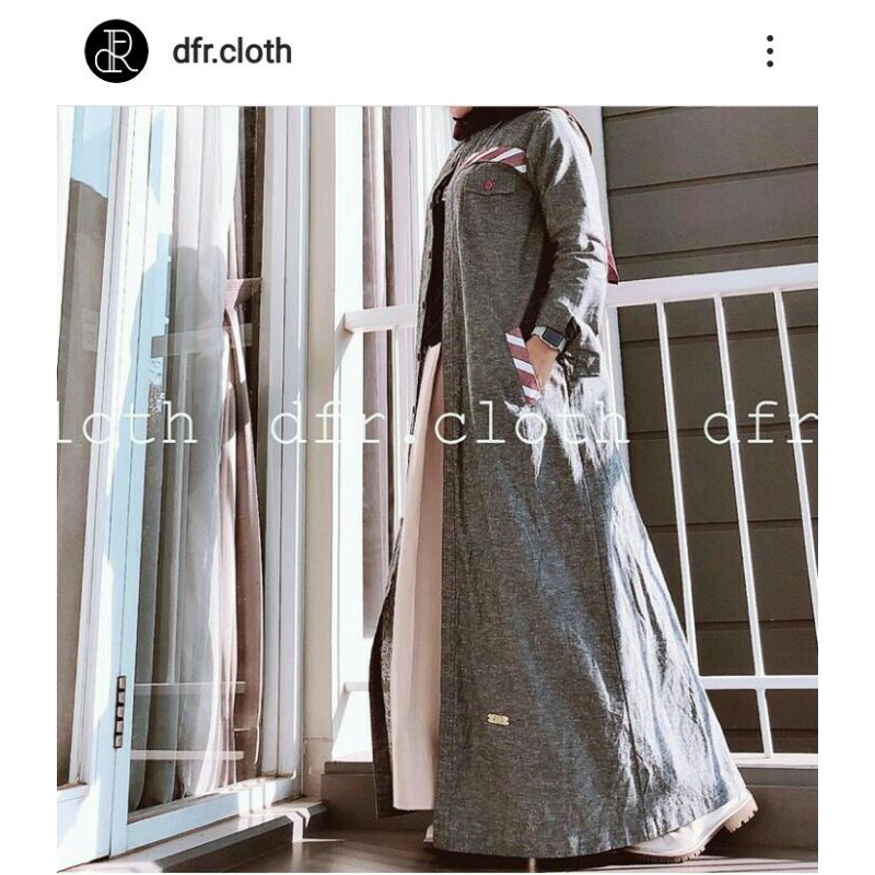 Abaya Denim DFR.cloth Preloved