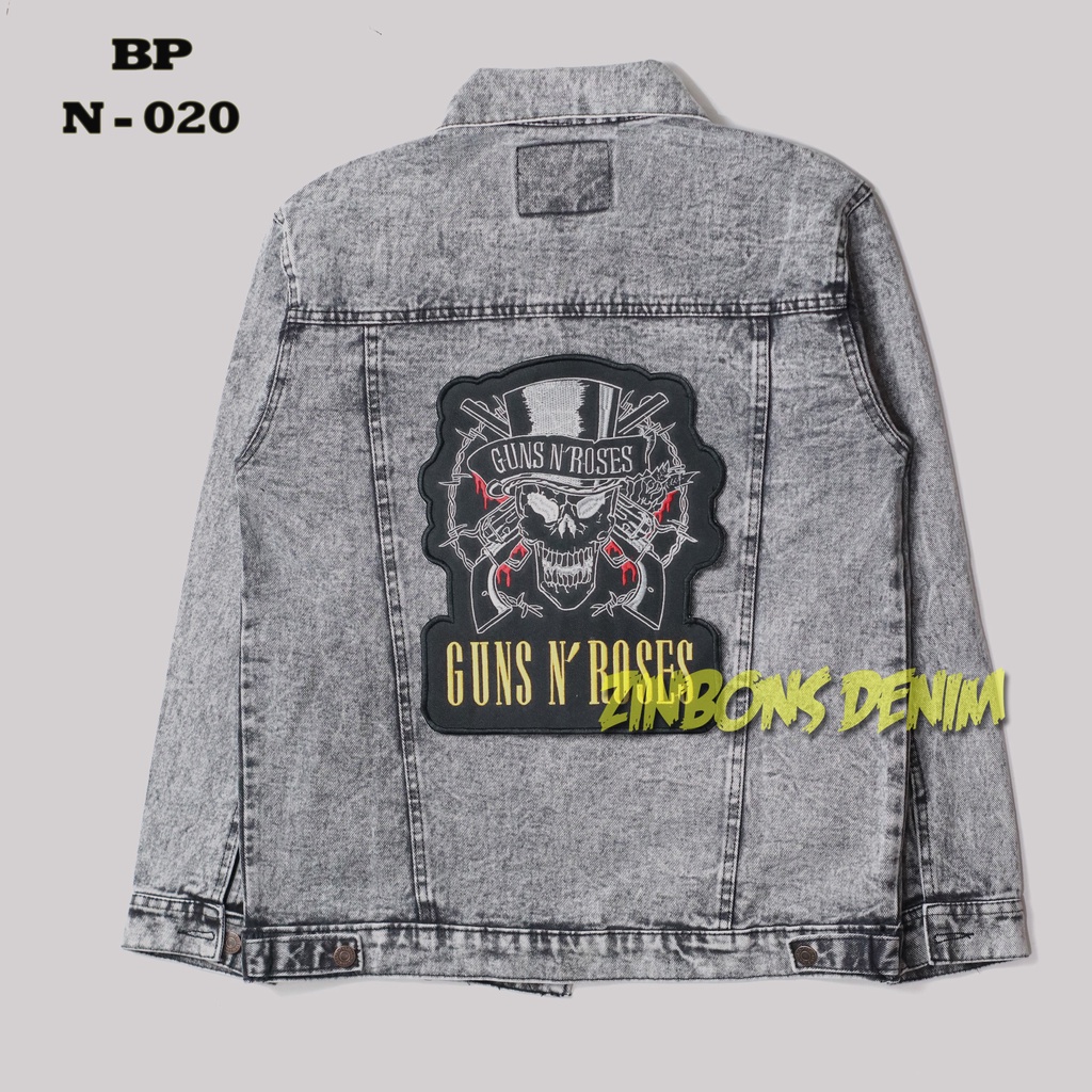 ZINBONS BACKPATCH NIRVANA MOTORHEAD BMTH BACK PATCH GNR SLIPKNOT METALLICA EMBLEM BORDIR BESAR