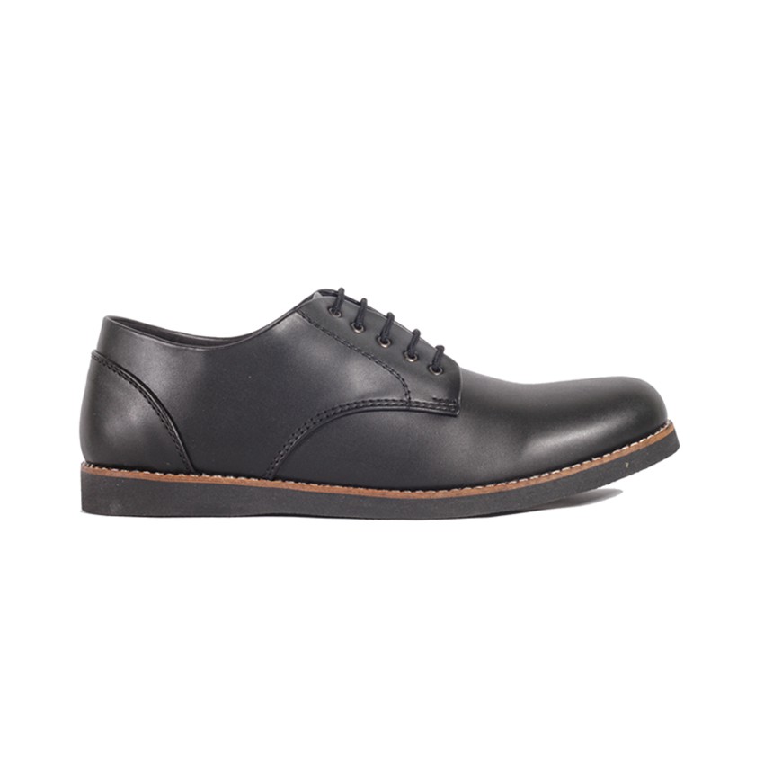 Shawn Black | Sepatu Pantofel Kantor Pria Cowok Men Laces Oxford Footwear Original | FORIND Lvnatica