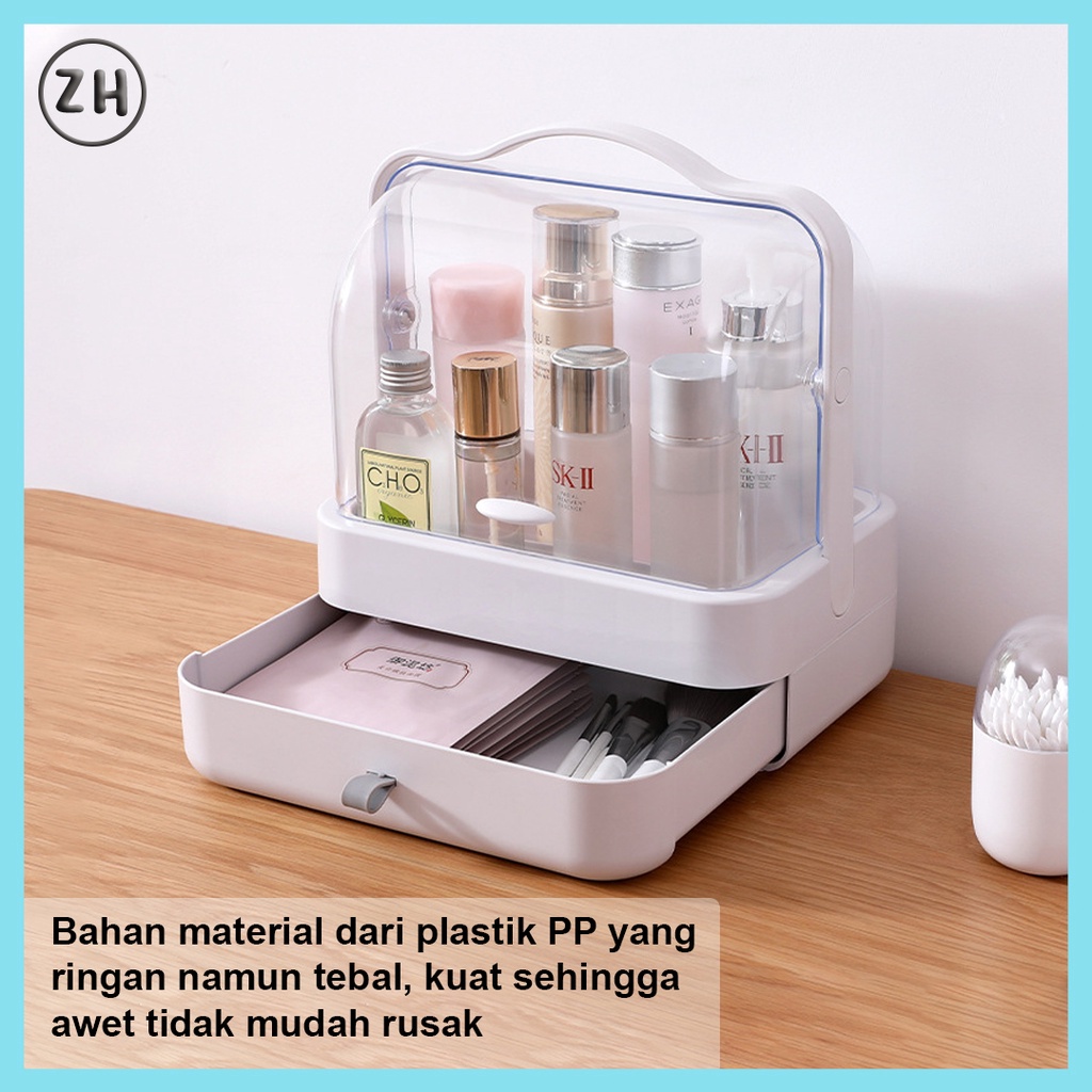 Rak Kosmetik Drawer Rak Kosmetik Jinjing Storage Box Organizer Tempat Penyimpanan Kosmetik Kotak Makeup/Cosmetics Storage Box/Laci&amp;Tempat Make Up/Rak Kosmetik Kotak Makeup