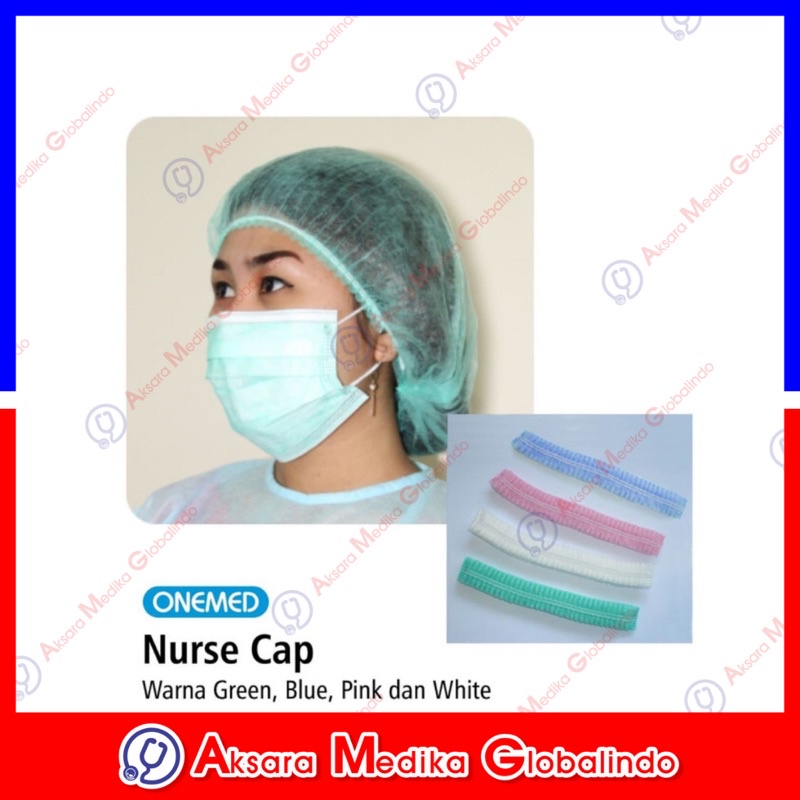 NURSE CAP TUTUP KEPALA ONEMED NURSE CAP HAIR NET