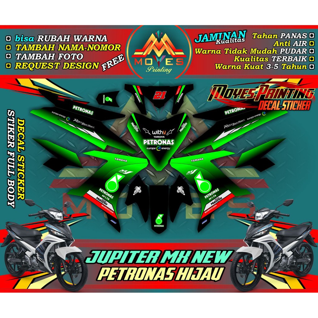 Decal jupiter mx new full body stiker mx new full body decal strifing motor jupiter mx new 135 full 
