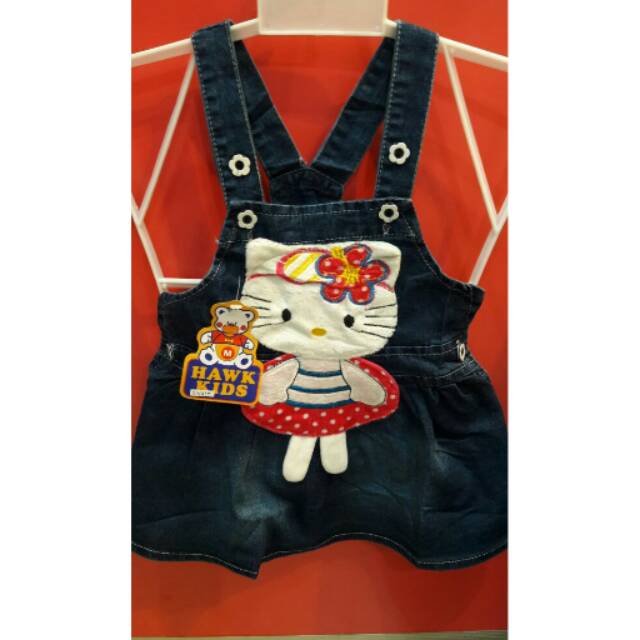 Rok Anak Jeans Monyet Hello Kitty