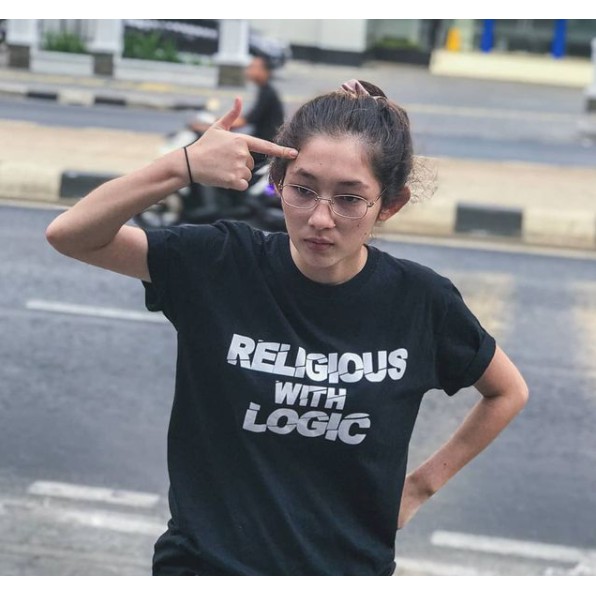 Kaos Religion With Logic T-shirt mli atheis agnostic tshirt combed 30s