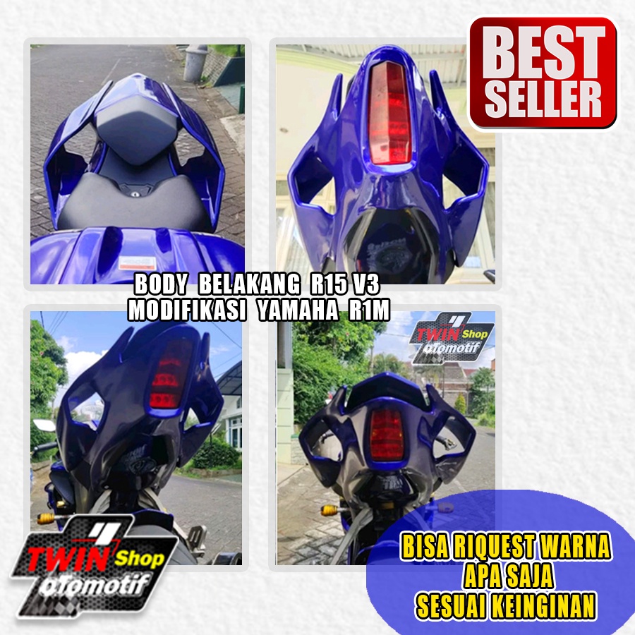 Body belakang R15 V3 modifikasi YAMAHA R1M BIRU